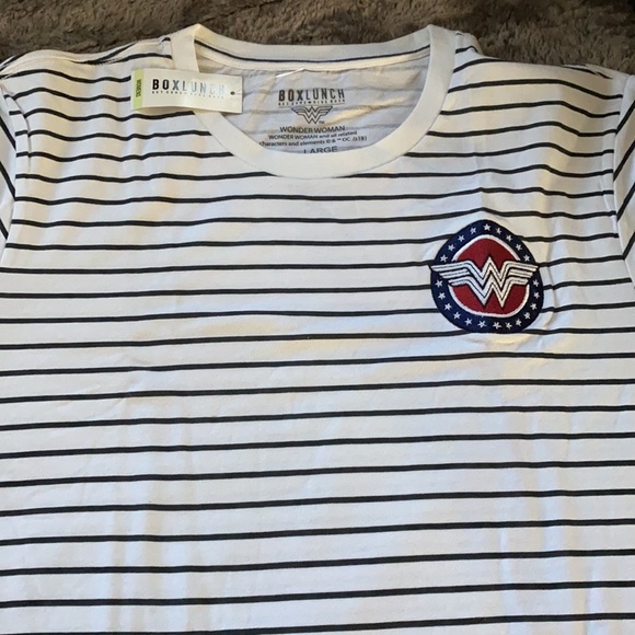 Wonder Woman Striped Ringer - Picture 2 of 5